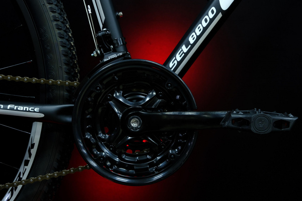 Lorak Sel 8800 Матовый Чёрный/Белый 19р (на рост 171-182)