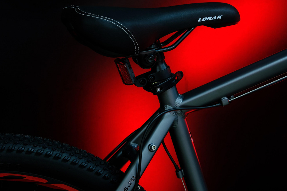 Lorak LX3 Матовый Серый/Красный рама 21 (на рост 183-190)