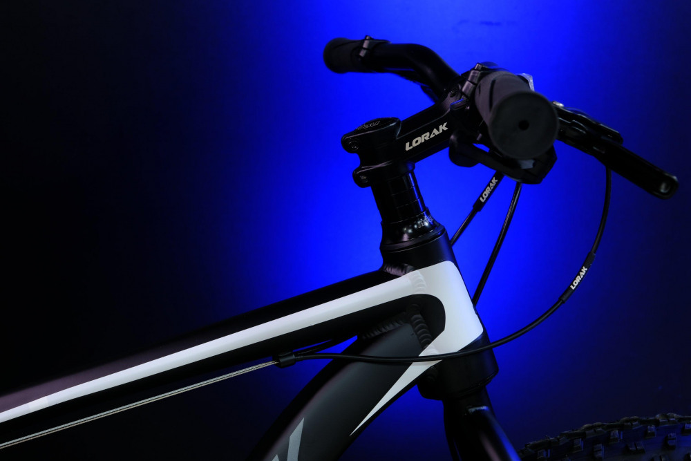 LORAK FAT Safe 26 Матовый Чёрный/Белый рама 19 (на рост 171-182)